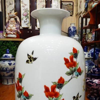 BÌNH HỌA TIẾT CHIM HOA